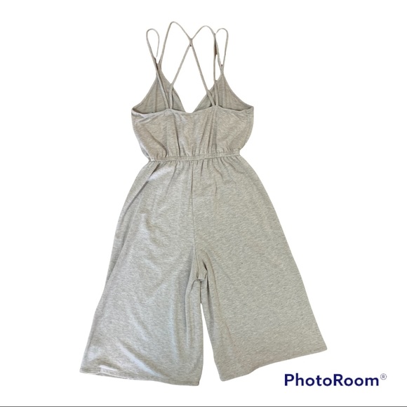 Paper Crane Gray Cotton Romper size small - Picture 2 of 3